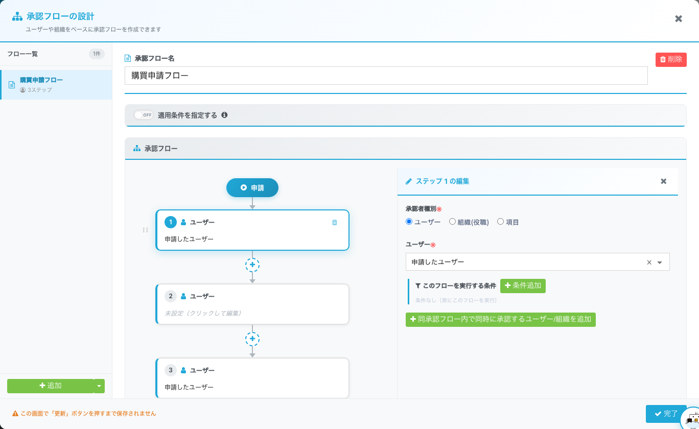 ワークフロービジュアルエディター全体像